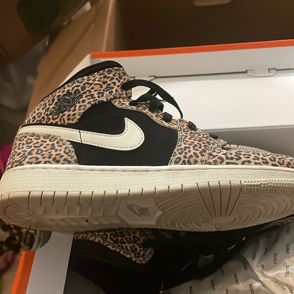 Cheetah print Jordan 1 mid’s .